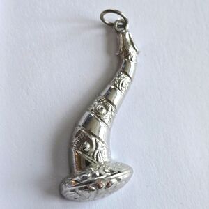 Cornucopia pendant charm silver tone Steward Free Mason Masonic